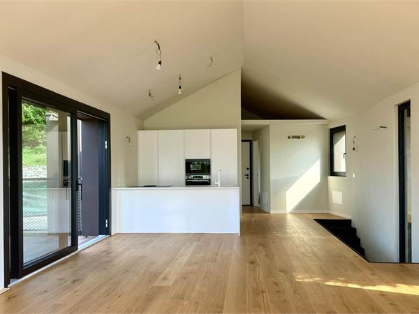 Immersa nella natura, villa di design vista lago 